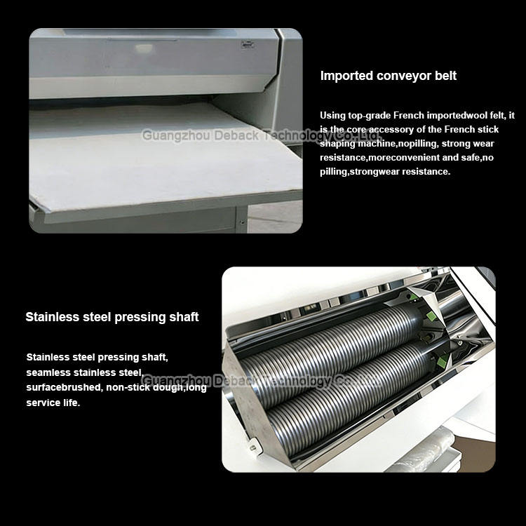 DEBACK Commercial Industrial Bread Moulding Machine Automatic French Baguette Moulder for Bakery Business