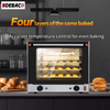 Commercial 4 Trays Ovens Bakery Equipment Electric Convection Oven With Steam Function Toasting Baking Ovens