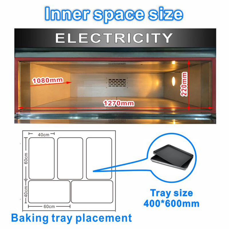 Electric Oven Equipment Cookie Bun Baking Oven Kitchen Equipment 3 Deck 15 Trays Automatic Deck Oven for Restaurant