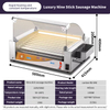 304 Stainless Steel Commercial Hot Dog Smoking Machine 7 Sticks Automatic Temperature Control New Condition