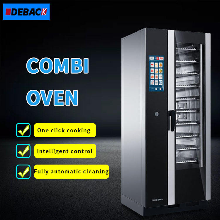 New 40 Trays Combination Oven Large Capacity Fully Automatic Commercial Electric Oven Touch Control Intelligent Control Bread