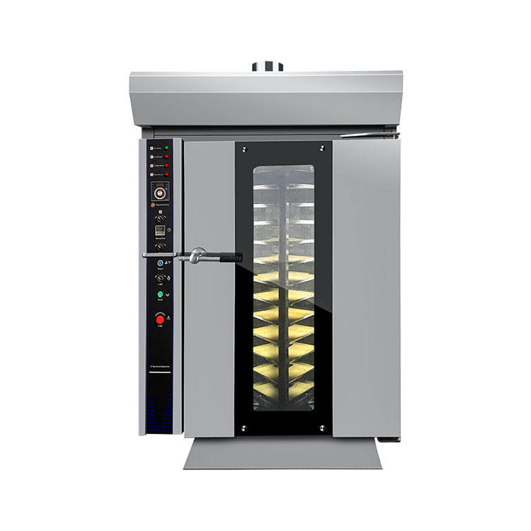 DEBACK Industrial Commercial 12-Tray Rotary Rack Oven New Steam Machine High Productivity Large Capacity Efficient Bread Fruit