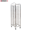 High Quality 15-Layer Stainless Steel Flake Trolley with Door Buckle Commercial Grade New Condition Wholesale From China