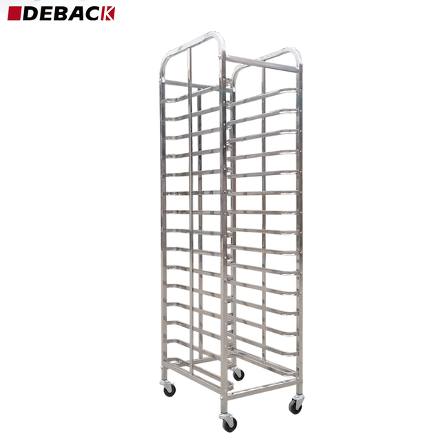 High Quality 15-Layer Stainless Steel Flake Trolley with Door Buckle Commercial Grade New Condition Wholesale From China