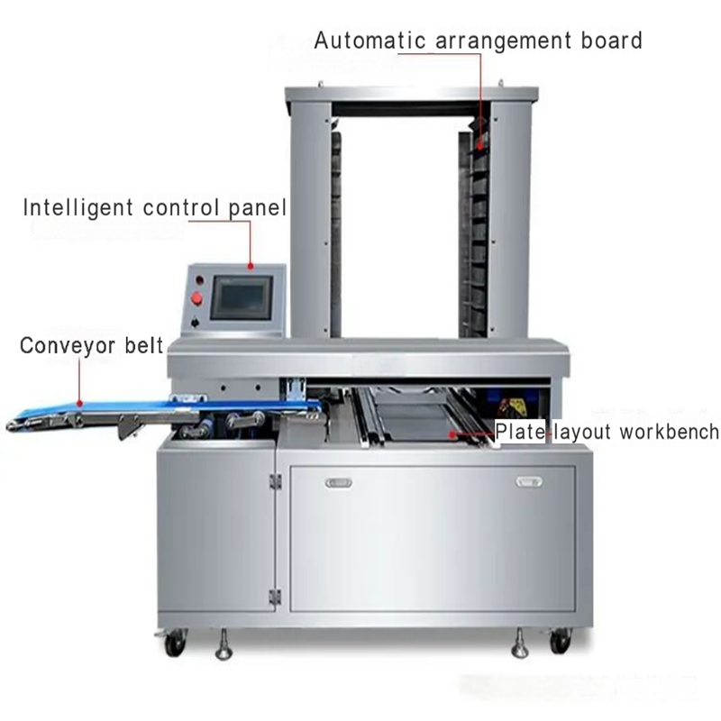Commercial Automatic Baking Equipment Cookie and Moon Cake Tray Arranging Machine-for Industrial Use
