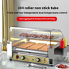 New Commercial Roller Sausage Grill 5 Stick Stainless Steel Hot Dog Machine High Productivity 220V Sausage Maker