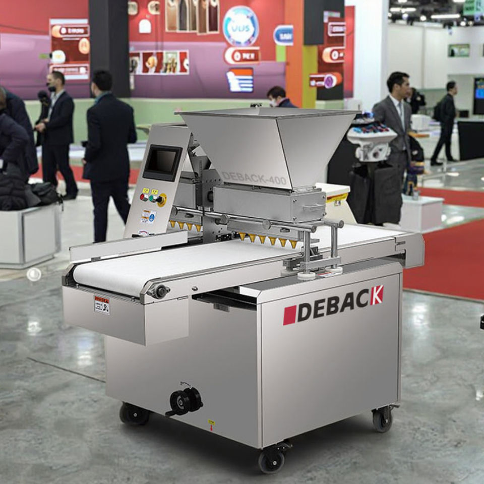New DEBACK Fully Automatic Cookie Forming Machine for Bakery Use Flour-Based Biscuits & Snacks 1 Year Warranty
