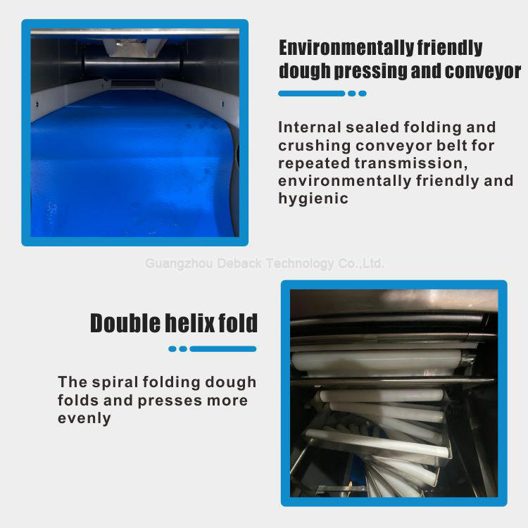 DEBACK Dough Sheeter Commercial Cost-effective Adjustable Fully Automatic Folding Noodle Pressing Machine
