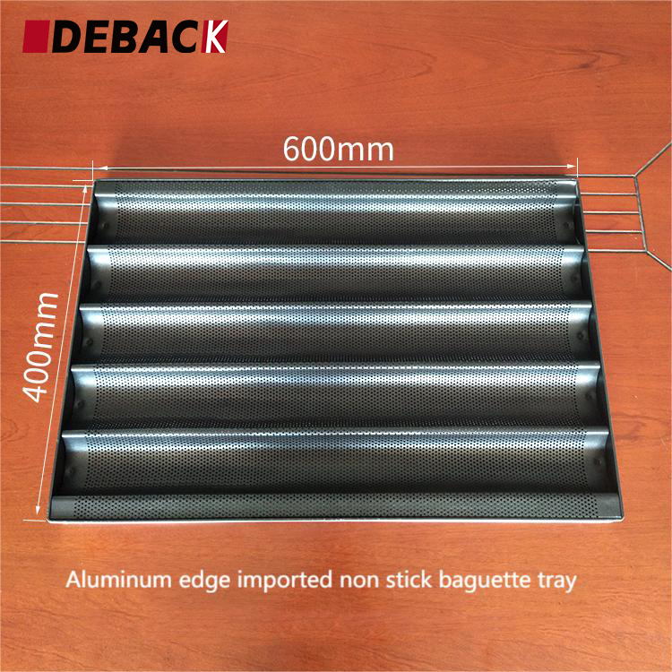 High Quality Non-Stick Baguette Tray Bread Baking Tray With Side for Bakeries and Restaurants for Bread Making Machine