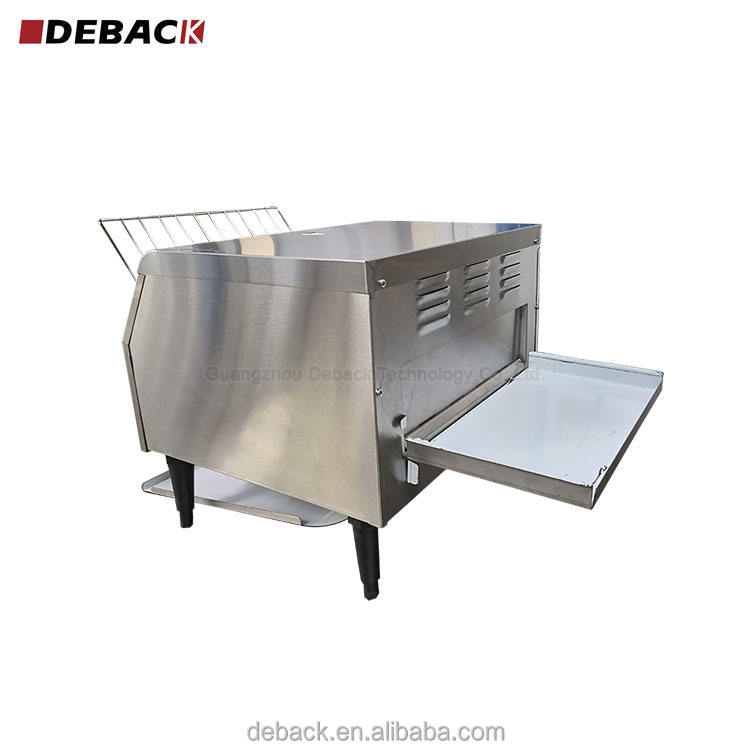 New Commercial Vertical Electric Stainless Steel Conveyor Toaster 300 Slices/Hour Automatic Portable Adjustable Rack for