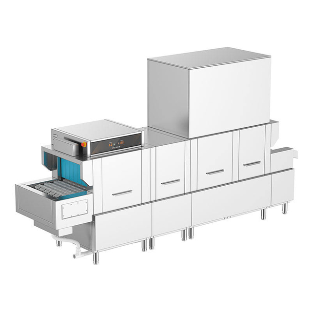 High Quality Commercial Conveyor Pass Through Dish Washing Machine Professional Catering Commercial Industrial Tunnel DishWasher