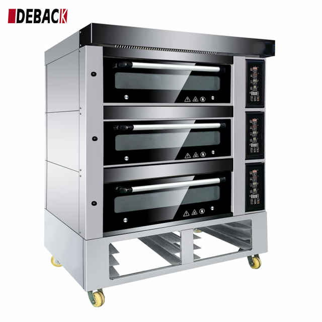 Commercial Automatic 3 Decks 9 Trays Gas/Electric/Diesel New High Productivity Stainless Steel Deck Oven Baking Equipment Bakery
