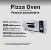 Hanbeter New 220V Portable High Productivity Automatic One Layer One Tray Electric Steel Deck Pizza Oven Flour-Based Bakery Use
