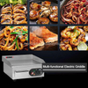 Electric Griddle Commercial Grill for Steak Pancake Street Food Stainless Steel Hot Plate Bbq Frying Pan Grill Plate Stove