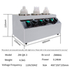 Electric Stainless Steel Sauce Bottle Thermos Incubator Mini Automatic Chocolate Melting Warmer Heater Filling Machine New