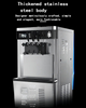 Commercial 220V Automatic Ice Cream Machine Stainless Steel with Motor Core for Restaurant Use for Making Milk Ice Cream Syrup