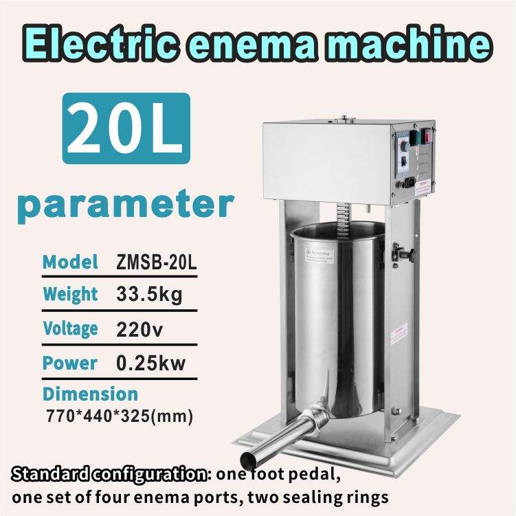 High Quality Durable Electric Enema Machine Stainless Steel Meat Sausage Filler Making Machine for Restaurants and Food Shops
