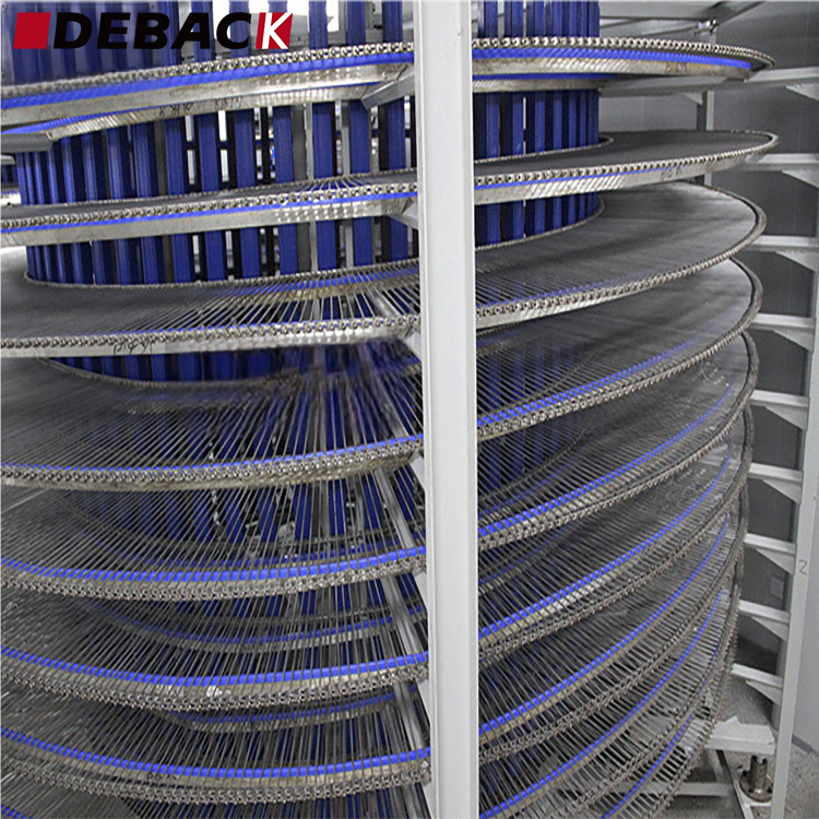 DEBACK Factory Direct Supply Small Spiral Air Cooler Air Cooling Quick Freezer with Electronic Controller Automatic Defrost 380V