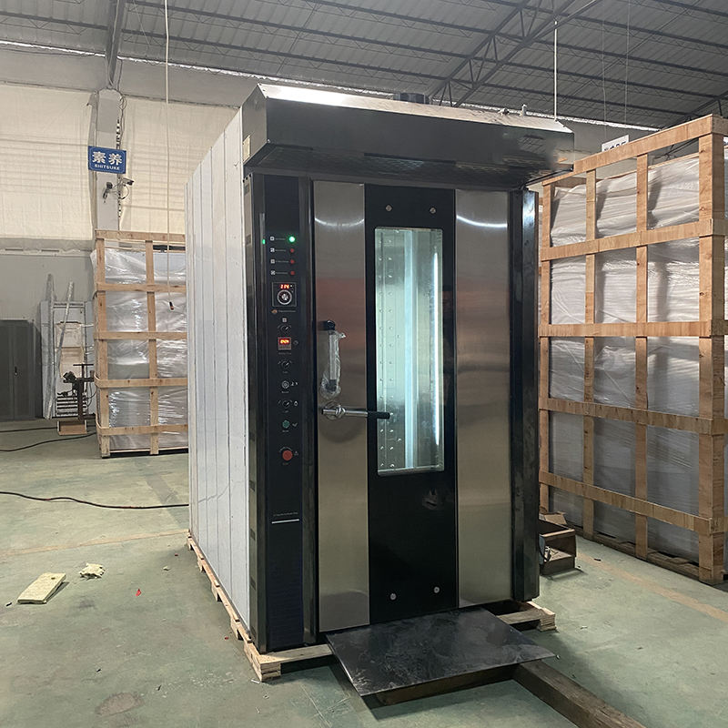 Best Selling Bakery Equipment Rotary Rack Oven Diesel Type 16 Trays Hot Air Rotary Oven for Restaurant Automatic Motor