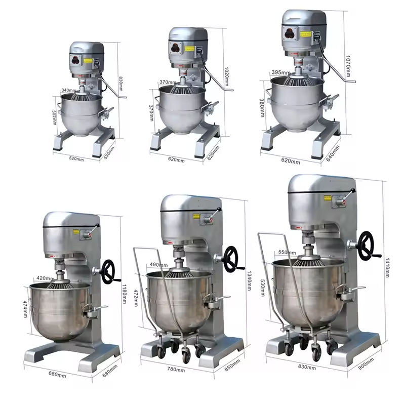 Commercial 20L 220V 380V Food Mixer Home Kitchen Appliances Multifunction Cream Egg Dough Stand Food Grade Mixer