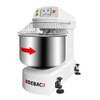 Industrial 125L Commercial Food Mixer Commercial Bakery Baking Machine Automatic Stainless Steel Wheat Flour Spiral Dough Mixer
