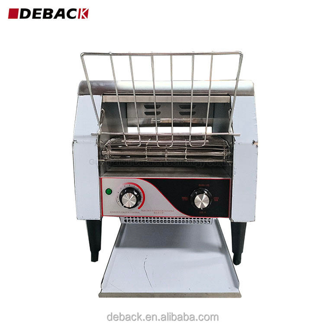 New Commercial Vertical Electric Stainless Steel Conveyor Toaster 300 Slices/Hour Automatic Portable Adjustable Rack for