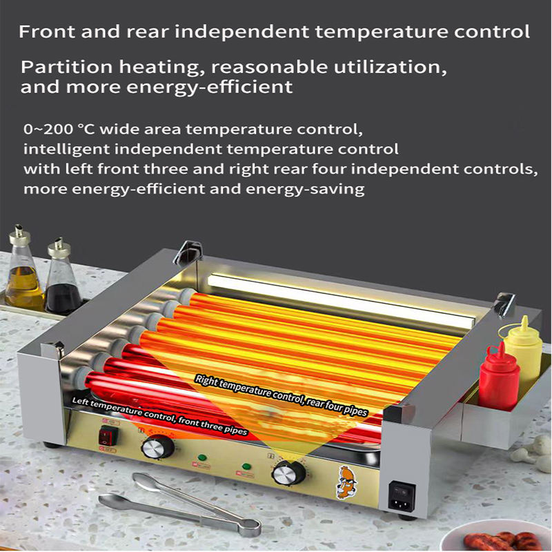 Commercial New Condition Hot Dog Machine Sausage Stuffing Toaster Equipment High Productivity Corn Dog Waffle Maker Non-Stick