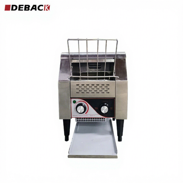 DEBACK Stainless Steel Electric Conveyor Toaster Professional Commercial Fast Food Equipment Lightweight Adjustable Rack Top