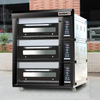 Hot Sale New Commercial Stainless Steel Bakery Deck Oven Heavy Duty 3 Deck 6 Trays Gas & Electric High Productivity Bread Oven