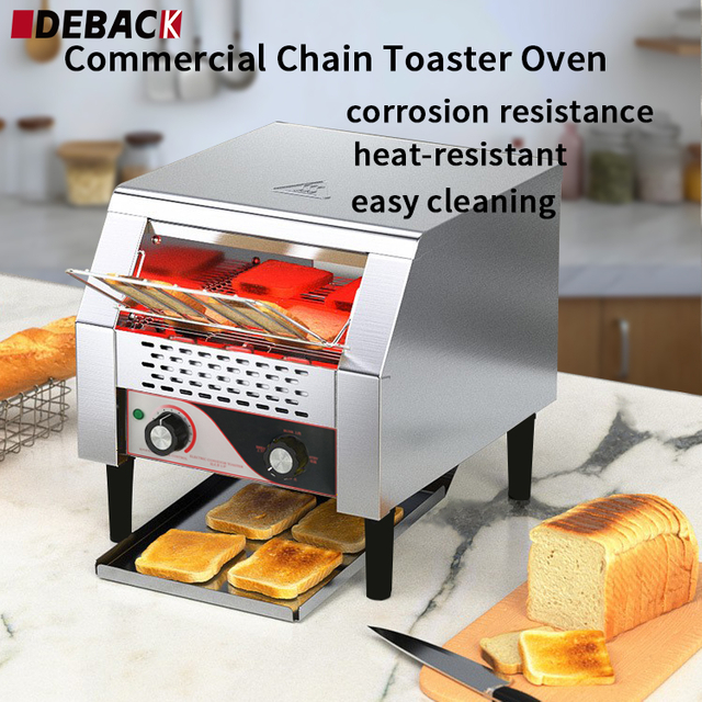 Commercial Electric Automatic Conveyor Toaster Stainless Steel Bun-Warmer for Restaurant Bread Toaster