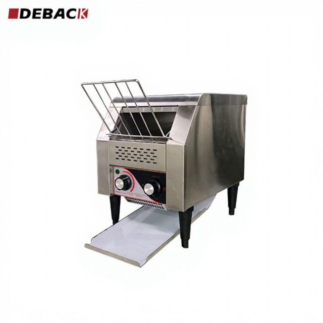 New DEBACK Stainless Steel Electric Conveyor Toaster Professional Commercial Fast Food Equipment Adjustable Rack Lightweight