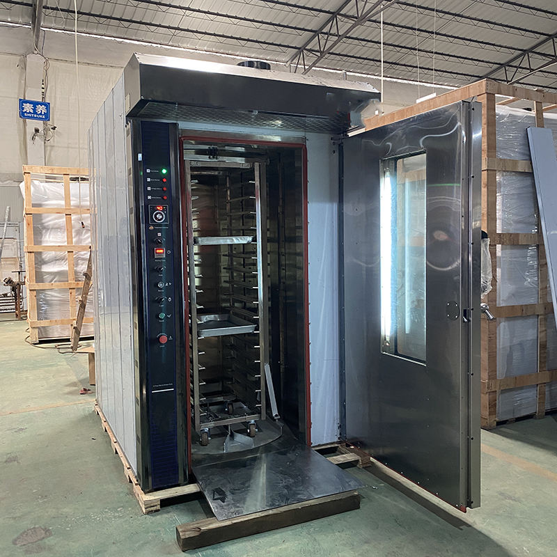 Brand New Baking Ovens Bread Maker Rotary Rack Oven Automatic 10 Trays 16 Tray Gas/Electric Rotary Oven for Pizza Sale Prices