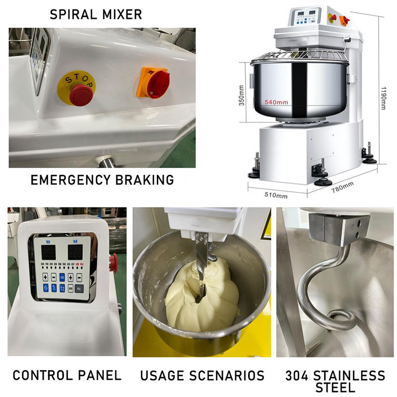 High Quality Multifunctional Commercial Dough Mixer Fast Mixing Speed Good Price Baking Equipment for Wheat Flour Corn