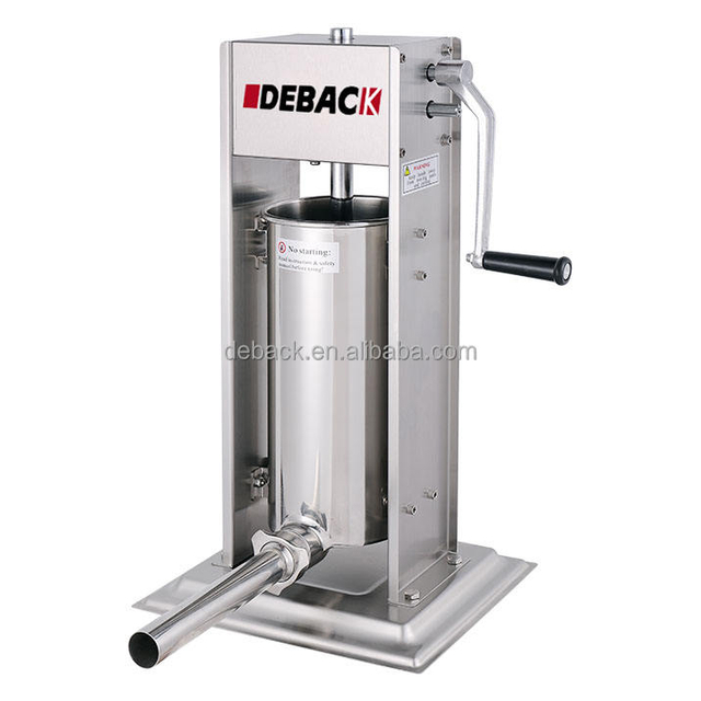 Deback 15L New Manual Vertical Four-Tube Commercial Grade Stainless Steel Sausage Filler Home Business Meat Filling Machine 1