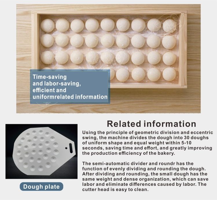 Commercial High Quality Bread Making Machine Bakery House Semi-auto Dough Rounder and Divider