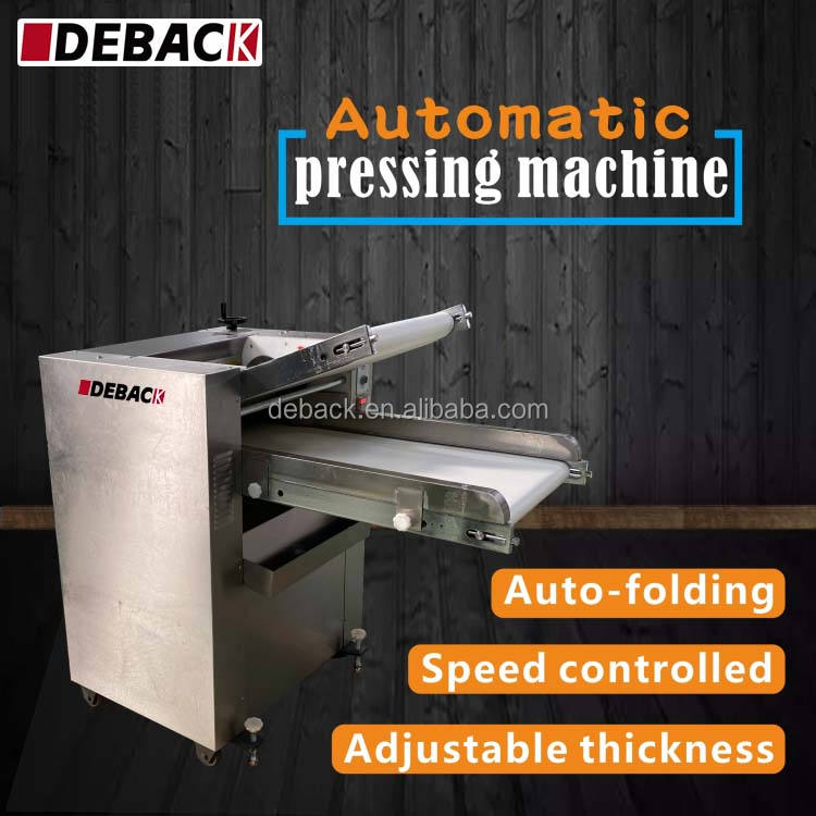 DEBACK New Automatic Dough Pressing Machine Bakery Commercial Catering Use Speed Thickness Adjustable 220V/380V 1 Year Warranty