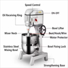Commercial 20L 220V 380V Food Mixer Home Kitchen Appliances Multifunction Cream Egg Dough Stand Food Grade Mixer