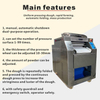 DEBACK New Fully Automatic Continuous Dough Sheeter Pressing Machine for Pizza Bread Speed Thickness Dough Pressing Machine