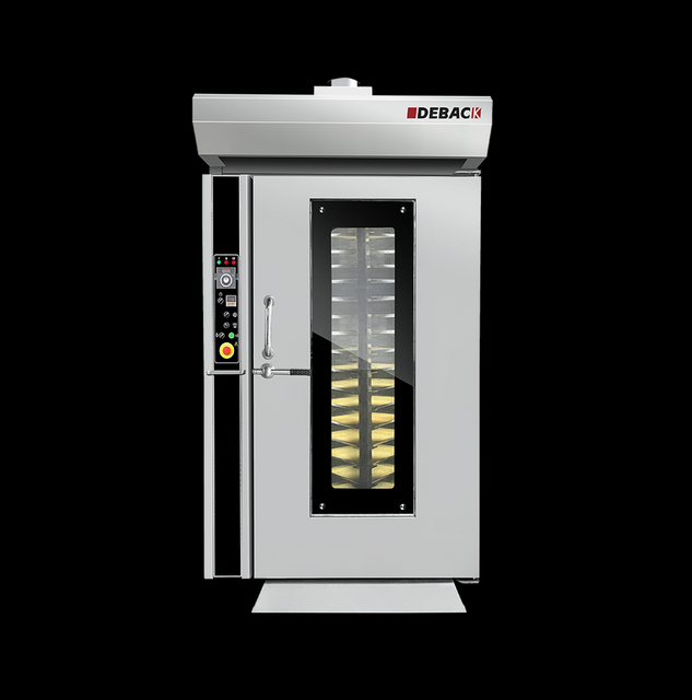 DEBACK Certified Quality 16-Tray Stainless Steel Rotary Oven for Bakeries Restaurants High 29KW Electric-Powered 220/380V
