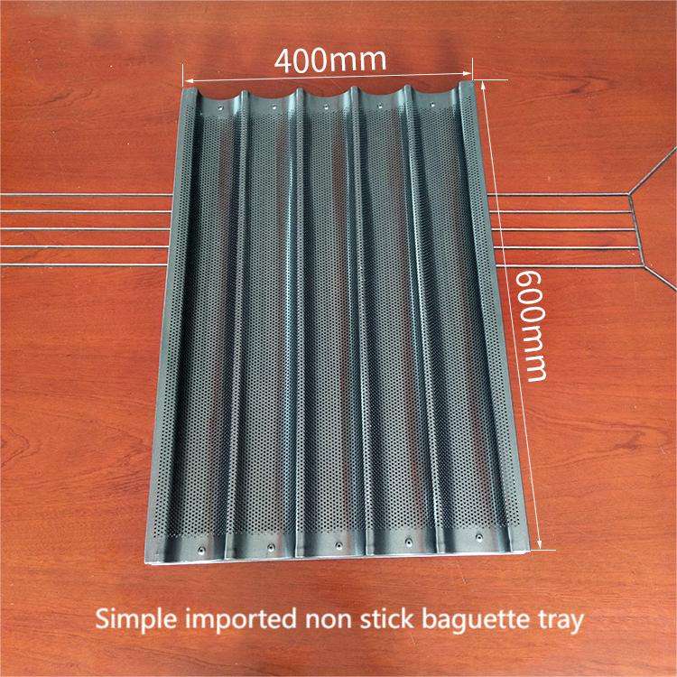 High Quality Non-Stick Baguette Tray Bread Baking Tray With Side for Bakeries and Restaurants for Bread Making Machine