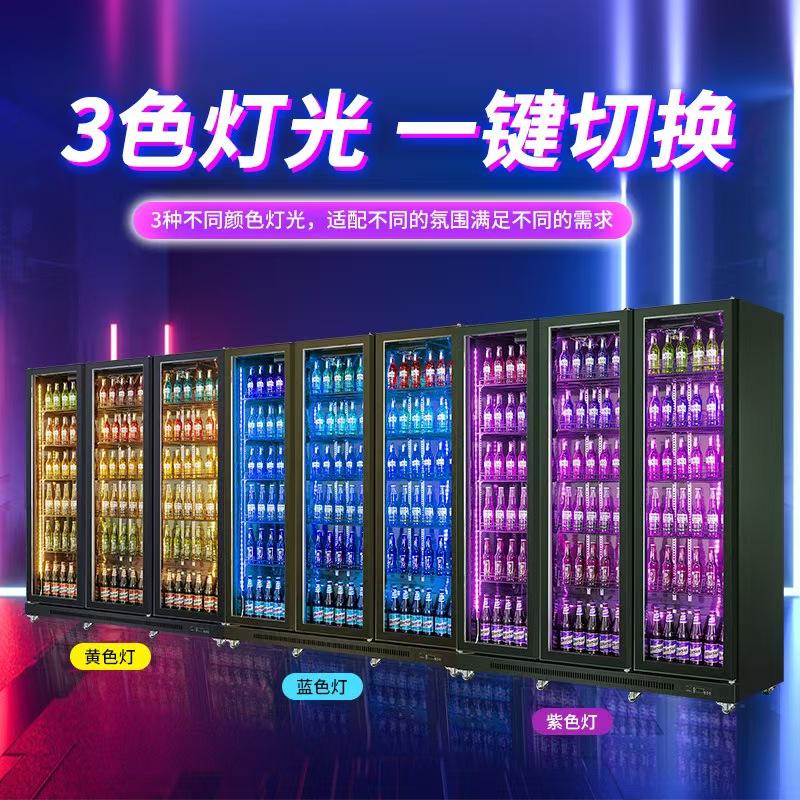 Commercial Beverage Drinks Beer Display Fridge with Glass Door Air Cooling Refrigeration Equipment for Restaurant Kitchen Use