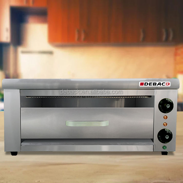 New DEBACK Electrically Heated Top Burner Oven Automatic Rapid Heating Adjustable Shelves Large Oil Catch Pan Industrial Use