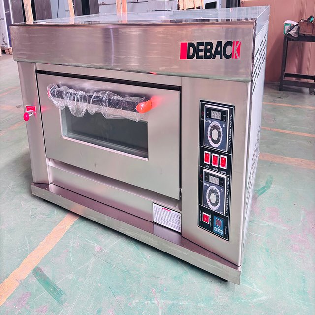 New 220V Manual Control Stainless Steel High Productivity Portable Electric Deck Oven LED Display Timer for Restaurant Use Flour