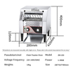New DEBACK Stainless Steel Electric Conveyor Toaster Professional Commercial Fast Food Equipment Adjustable Rack Lightweight