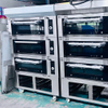 Industrial Big Pizza 3 4 Decks 9 12 16 Trays Gas Power Electric Bread Deck Commercial Oven Bakery Equipment for Baking Cake Sale