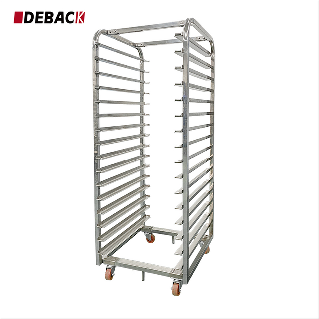 High Quality 16-Layer Commercial Stainless Steel Rotary Oven Baking Tray Rack Smart Trolley New Wholesale from China