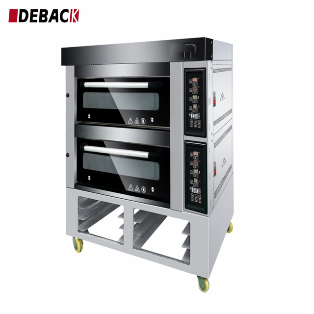New Commercial Professional Stainless Steel 2 Deck Gas/Electric Deck Oven High Touch Control Bread Nuts Fruit Bakery
