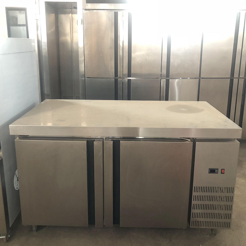 DEBACK ZMX-FT15 Commercial Kitchen Stainless Steel Double-Temperature Freezer 300L Capacity Multi-climate R404A Working Table