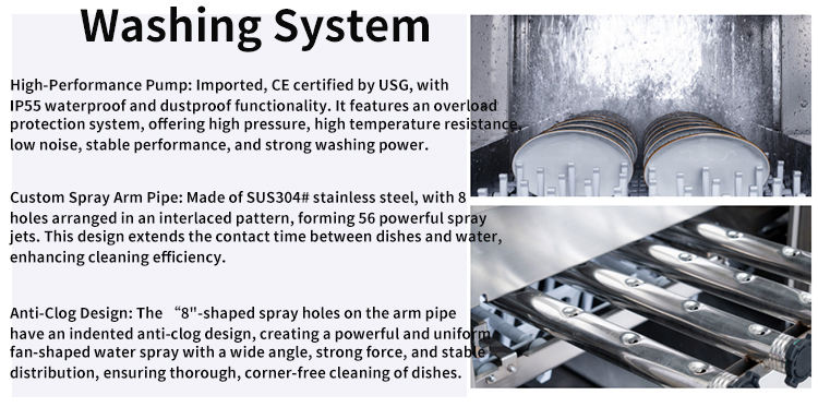 Commercial Long Conveyor Freestanding Industrial Restaurant Tunnel Dishwasher Machine Industrial Kitchen Machine for Dishwashing