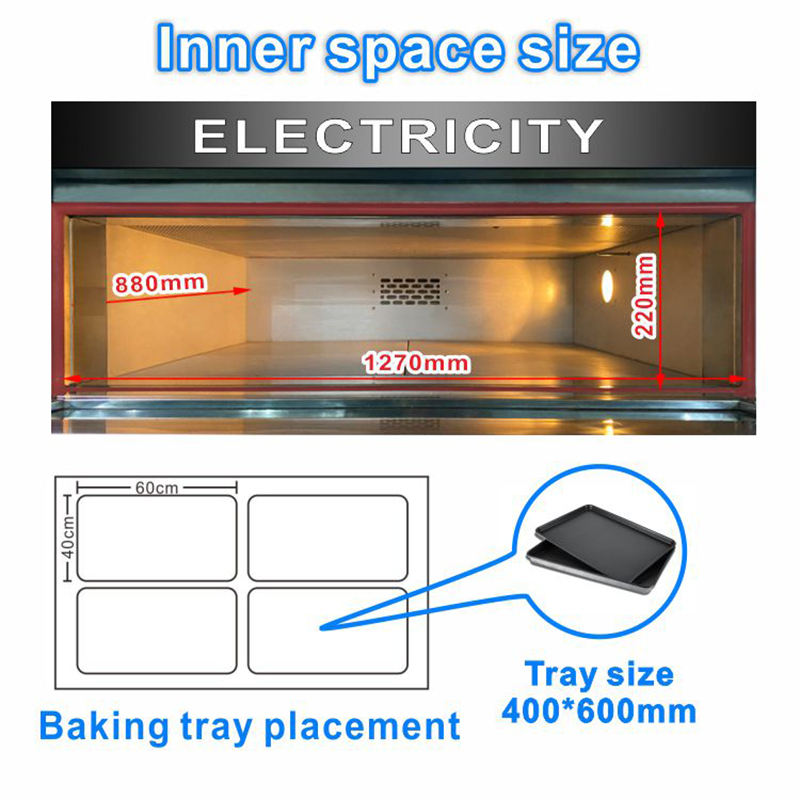 Commercial Bread Baking Equipment Electrical Multifunctional Bakery Baking Deck Oven for Bakeries Restaurants Condition